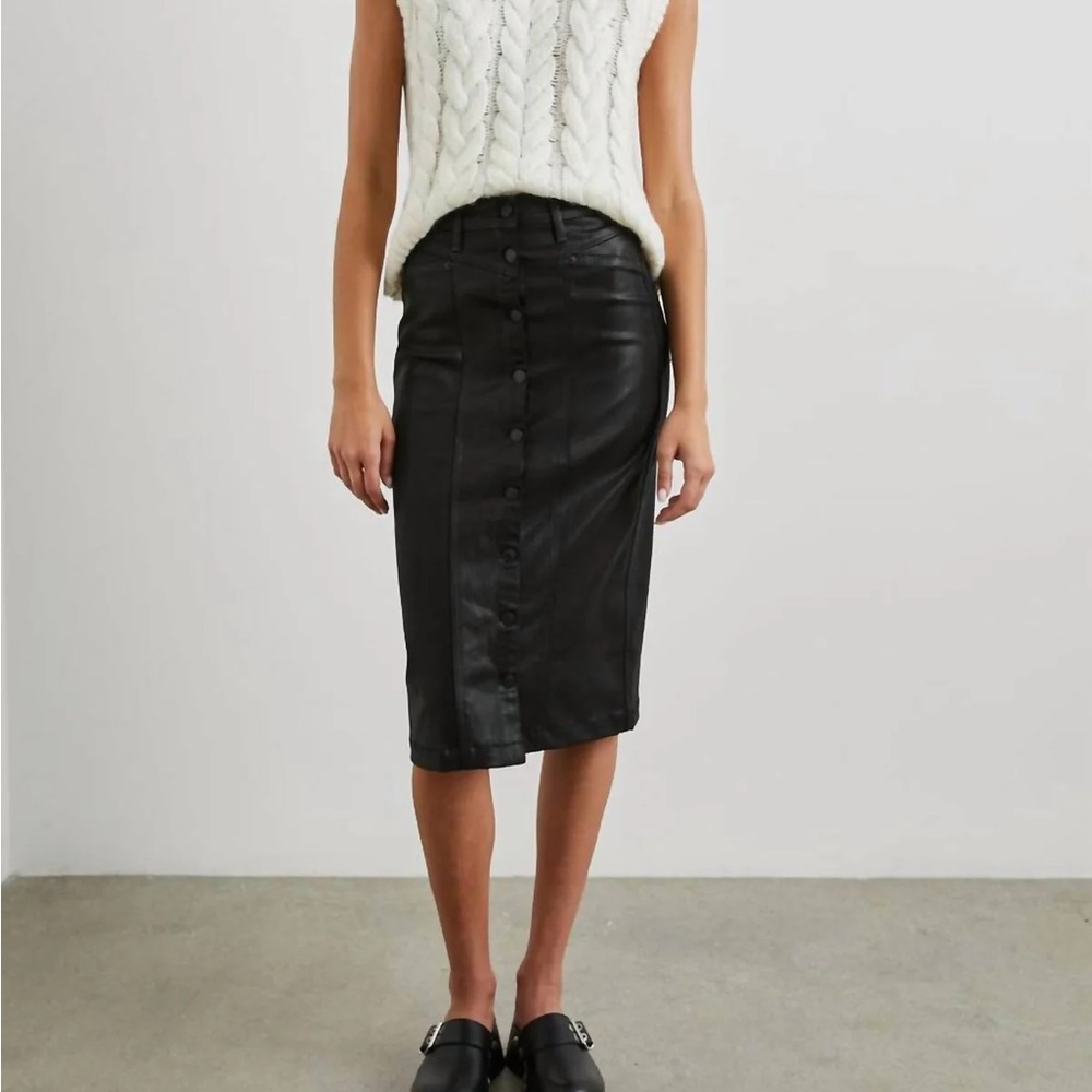 NWOT Rails Broadway Skirt - Coated Noir (size 27)